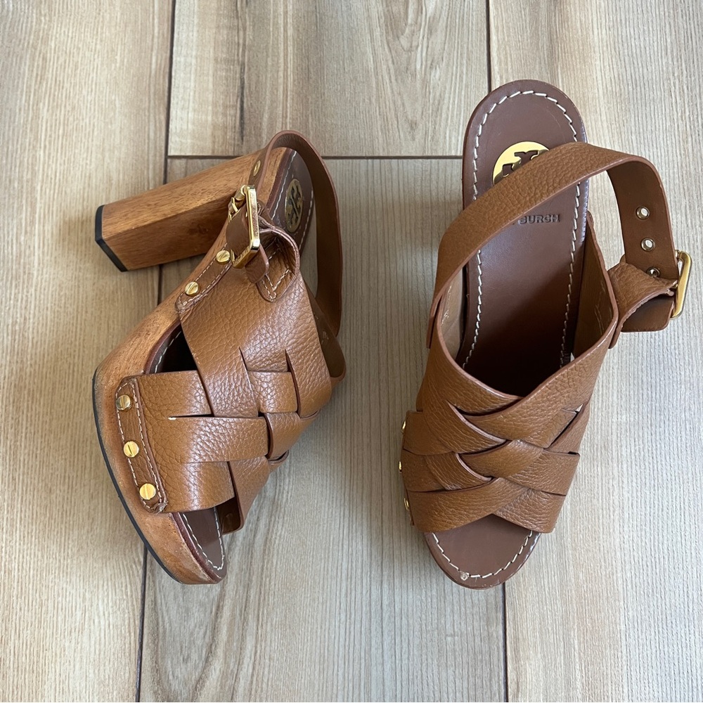 Tory Burch Leather Jodie Platforms